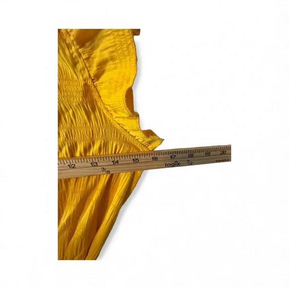 SHEIN Vibrant Yellow Maxi Long Dress Sleeveless Size Large - Picture 7 of 10